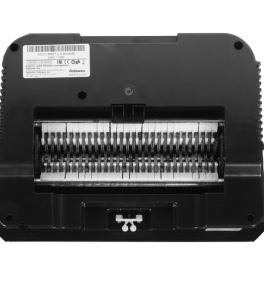 Шредер Fellowes Powershred 92Cs FS-1719301 P-4, 4х38мм, 18лст., 25лтр., уничтожает: скобы, карты, скрепки, CD