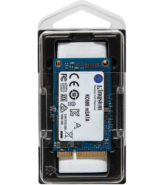 Накопитель SSD Kingston KC600, 1Tb, mSATA, R/W 550/520