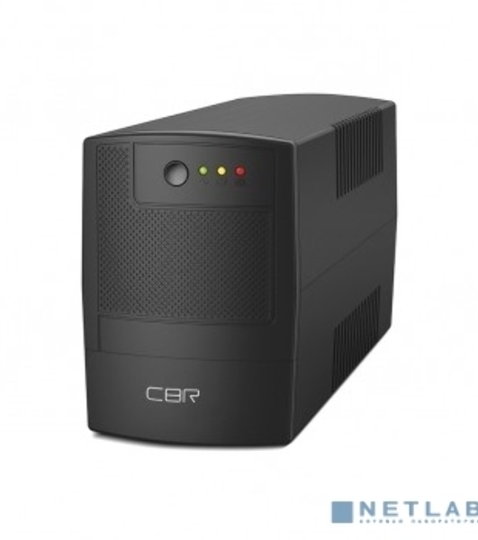 Источник бесперебойного питания CBR UPS-TWP-101EJ-650 / 650ВА / 390Вт, Schuko CEE 7 x2 outlets, USB Type-B, RJ11/45