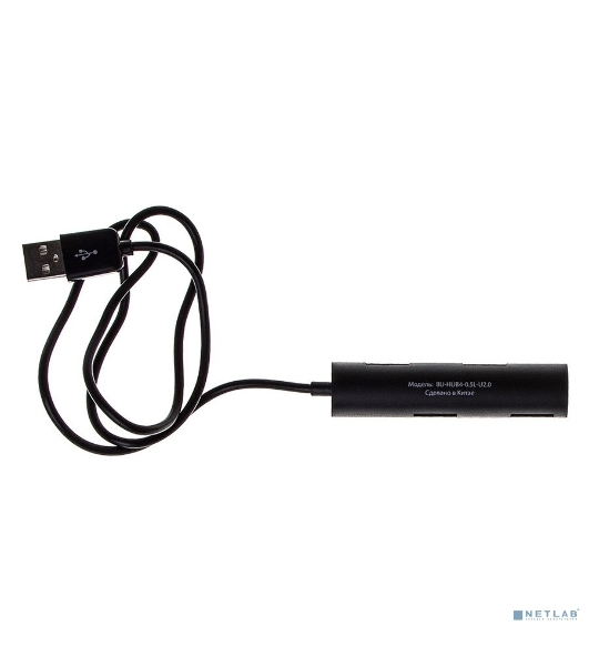 USB-концентратор Buro BU-HUB4-0.5R-U2.0, USB 2.0, USB 4 порта, USB