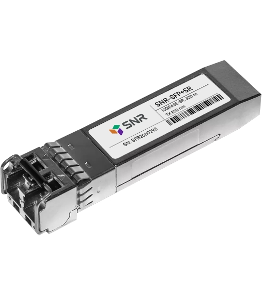 Модуль SNR Оптический модуль SFP+ 10GbASE-SR/SW, MMF, LC duplex, 850нм, up to 300м (5dB), DDMI