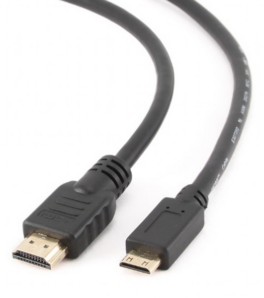 Кабель Cablexpert HDMI-mini HDMI CC-HDMI4C-6, 19M/19M, v2.0, медь, позол.разъемы, экран, 1.8м, черный, пакет