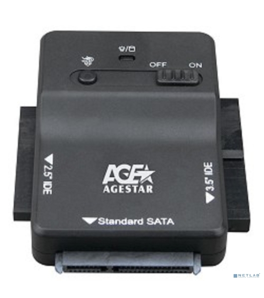 Адаптер-переходник AgeStar для HDD 2.5'/3.5' 3FBCP1 черный