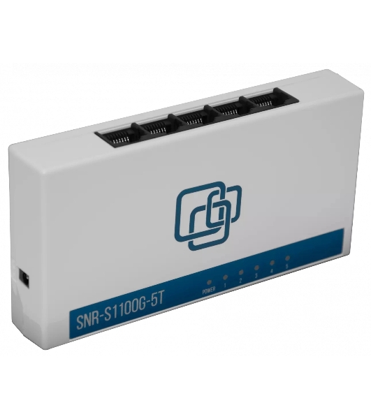 Коммутатор SNR SNR-S1100G-5T, 1Гбит/с, количество портов 5 шт, (L2)