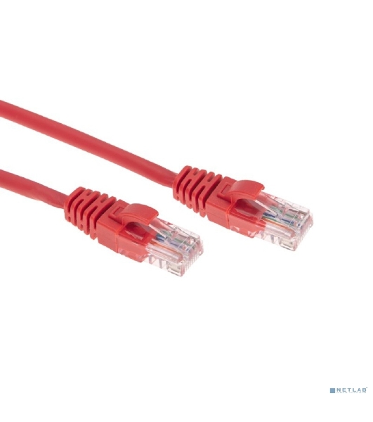 Патч-корд U/UTP Rexant cat.5e, RJ45-RJ45, 26AWG, ZH нг(А)-HF, красный, 0,5 м