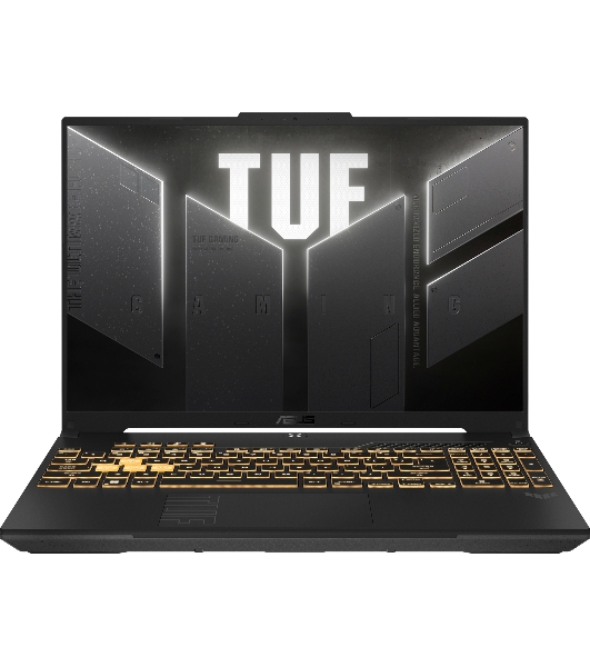 Ноутбук ASUS TUF F16 FX607VU-RL061 серый 90NR0N06-M002T0 16' (1920x1200 (матовый, 144Hz) IPS)/Intel Core 5 210H(2.2Ghz)/16384Mb/512PCISSDGb/noDVD/Ext:nVidia GeForce RTX 4050(6144Mb)/Cam/BT/WiFi/56WHr/war 1y/2.2kg/DOS