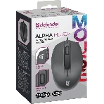 Мышь проводная Defender Alpha MB-507 черный, 1000 dpi, USB, кнопки - 3, фото16