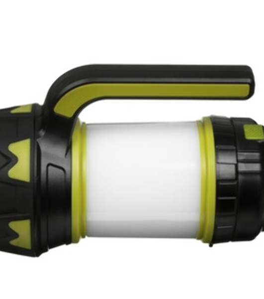 Фонарь акк. Camelion LED5124 черн/зел, USB2.0, Micro USB, Powerbank, 5Вт, 4,4 А-ч, пластик, кор.)