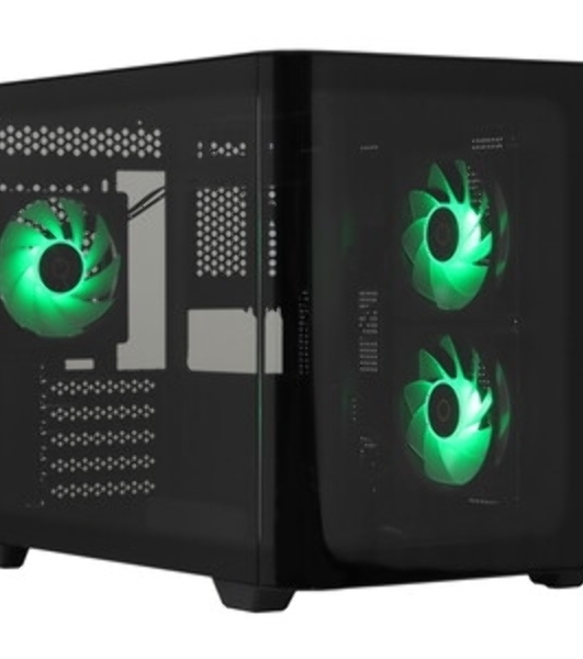 Компьютерный корпус Ocypus Iota C50 BK Curve ARGB Digital mATX без БП (Iota-C50-BKD300CD-GL)