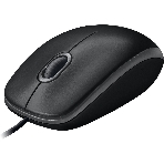 Мышь проводная Logitech B100 черный, 1000 dpi, USB, кнопки - 3, фото23