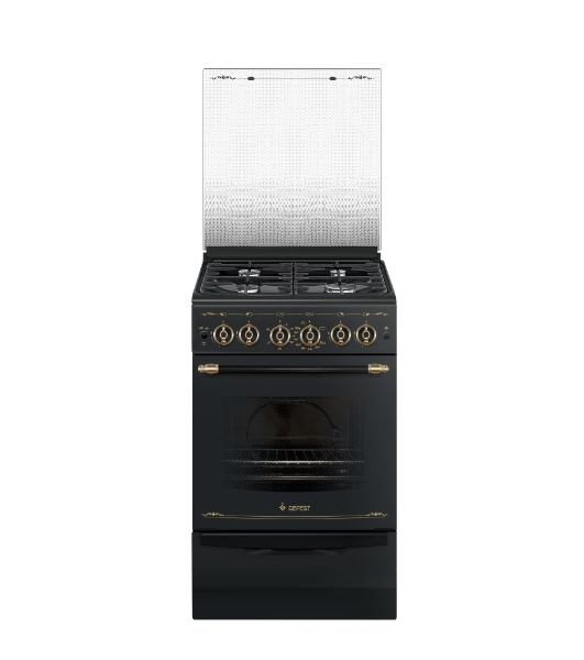 Плита газовая Gefest ПГ 5100-02 0183 черный, конфорок 4 шт, духовка 52 л, 50 см x 85 см x 58.5 см