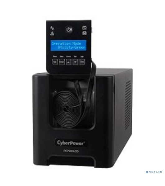 Источник бесперебойного питания CyberPower PR750ELCD 750 ВА/675 Вт/USB/RJ-11/RJ-45/6 x IEC 320 C13 (компьютерная)