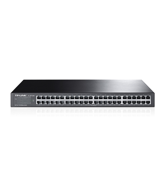 Коммутатор TP-Link SMB TL-SF1048 48-port 10/100M Switch, 48 10/100M RJ45 ports, 1U 19-inch rack-mountable steel case