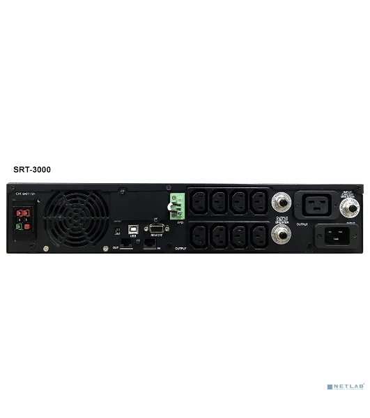 Источник бесперебойного питания Powercom Smart King RT SRT-3000A LCD 2700Вт 3000ВА черный