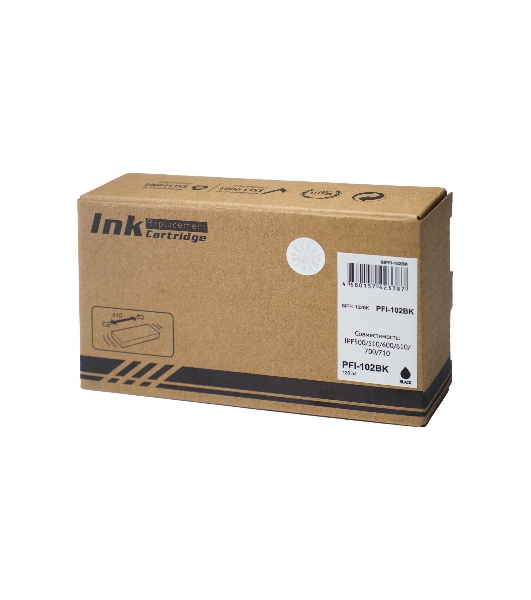 Картридж струйный Sakura 0895B001 (PFI-102BK) для Canon, черный, 130 мл.