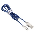 Кабель USB ACD-Titan Lightning - USB-A Нейлон, 1м, сине-черный, фото5