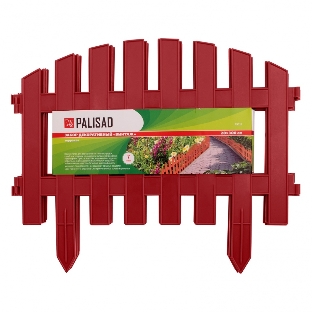 Забор декоративный Palisad 'Винтаж', 28х300 см, терракот