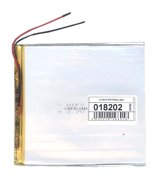 Аккумулятор Li-Pol (батарея) 2x110x115мм 2pin 3.7V/3500mAh