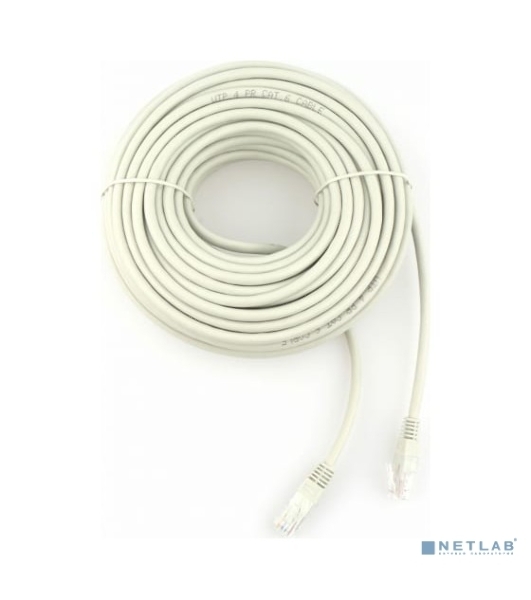 Патч-корд UTP Cablexpert PP6U-20M cat.6, 20 м, литой, многожильный, серый