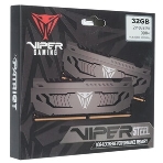 Оперативная память Patriot Viper Steel, DDR4, 32GB (2x16 GB), 3200 MHz, CL16, DIMM, радиатор, черный, фото12