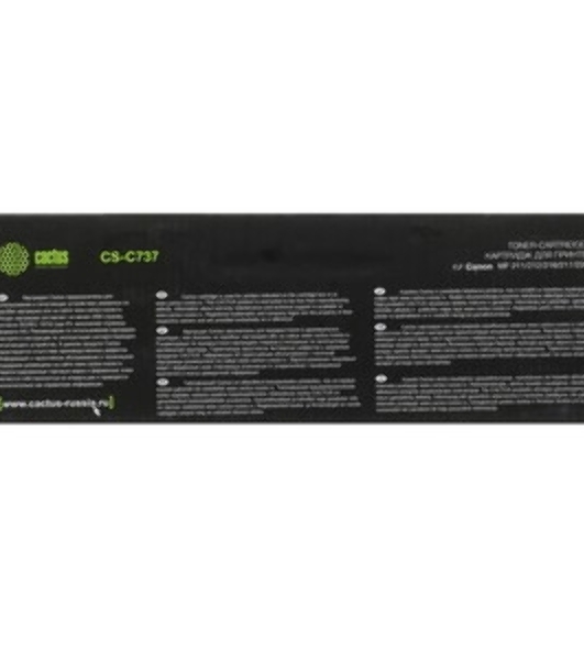 Картридж лазерный Cactus CS-C737 черный (2400 стр.) для Canon MF210/211/212/216/217/220