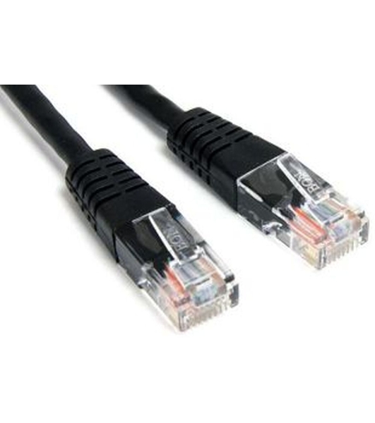 Патч-корд LANMASTER TWT UTP cat.5e, с заливными колпачками, 15.0 м, черный