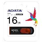Флешка USB ADATA Classic C008 (AC008-16G-RKD), 16Gb, USB 2.0, R/W 30/6, черный/красный, фото6
