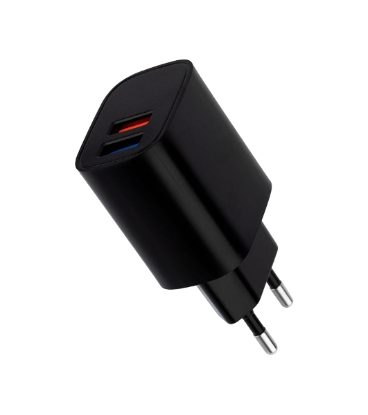 Сетевое зарядное устройство Rexant 2 x USB, 5V, 2.4 A, черный