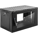 Шкаф коммутационный ЦМО (ШРН-9.500-9005) настенный 9U 600x529 мм пер. дв. стекл 200 кг черный 470 мм 180 град., фото4