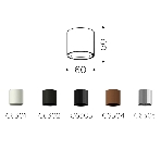 Корпус светильника C6302 SBK черный песок D60*H60mm MR16 GU5.3, фото14