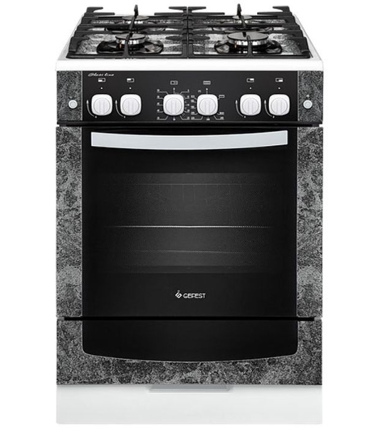 Плита газовая Gefest ПГ 6500-02 0113 черный, конфорок 4 шт, духовка 52 л, 60 см x 85 см x 60 см