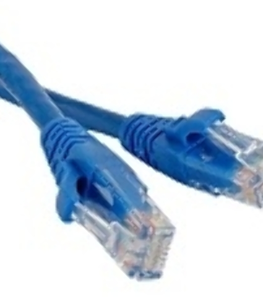 Патч-корд LANMASTER TWT UTP cat.5e, с заливными колпачками, 1.0 м, синий