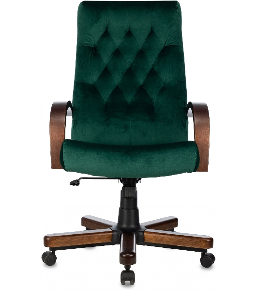 Кресло Бюрократ T-9928WALNUT Fabric Italia Green зеленый, ткань