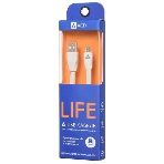 Кабель USB ACD-Life MicroUSB - USB-A TPE, 1м, белый, фото2