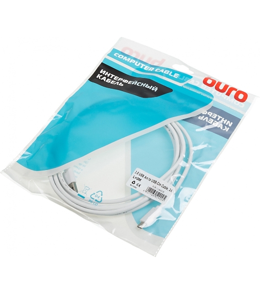 Кабель Buro BHP USB-TPC-3W USB 3.0 A(m) USB Type-C (m) 3м белый