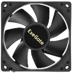 Вентилятор для корпуса ExeGate EX08025B3P-24 черный, 80 мм, 2900 об/мин, 30.6 дБ, 3 pin, фото6