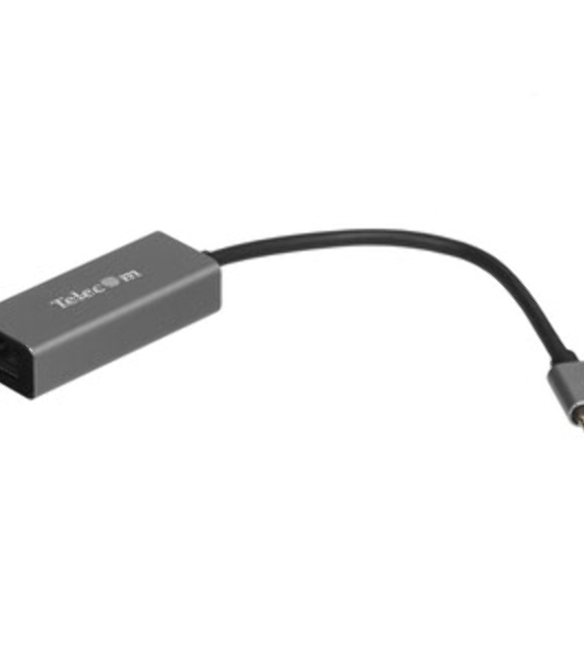 Кабель-переходник USB 3.1 Type-C -->RJ-45 1000Mbps Ethernet, Aluminum Shell, 0.15м Telecom TU320M