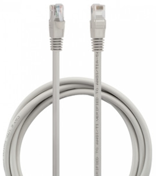 Патч-корд Buro Basic UTP 4 пары cat6 CCA molded 2м серый RJ-45 (m)-RJ-45 (m)