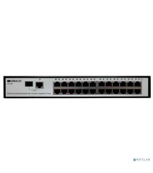 Коммутатор настраиваемый 25-портовый 100 Мбит/с ORIGO OS1225/A1A с гигабитным комбо-портом