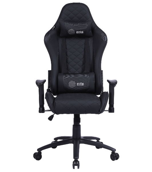 Кресло Cactus CS-CHR-030BL черный, экокожа, подголовник