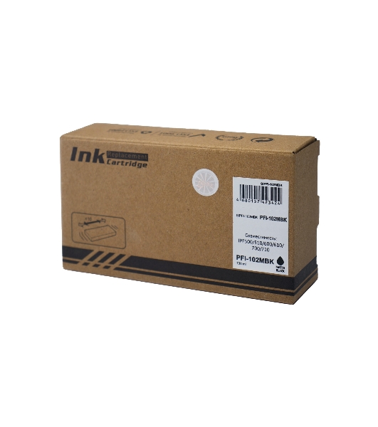Картридж струйный Sakura 0894B001 (PFI-102MBK) для Canon, черный матовый, 130 мл.