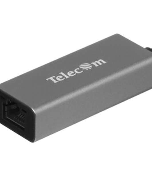 Кабель-переходник USB 3.1 Type-C -->RJ-45 1000Mbps Ethernet, Aluminum Shell, 0.15м Telecom TU320M
