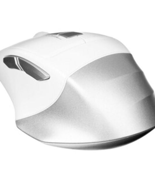 Мышь беспроводная A4Tech Fstyler FG35 серебристый/белый, 2000 dpi, радиоканал, USB, кнопки - 6