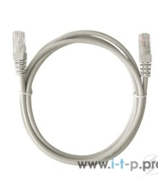 Шнур коммутационный Rexant патч-корд, U/UTP RJ45-RJ45 CAT 5e, PVC, серый, 1,5м