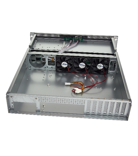 Серверный корпус ExeGate Pro EX281293RUS 2U550-HS08 RM 19', высота 2U, глубина 550, БП 1U-800ADS, 8xHotSwap, USB