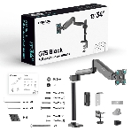 Кронштейн для монитора ONKRON 13'-34' настольный, черный G75, фото29