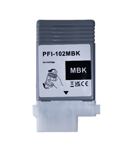 Картридж струйный Sakura 0894B001 (PFI-102MBK) для Canon, черный матовый, 130 мл.