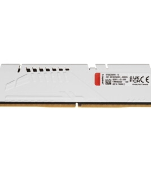Оперативная память Kingston Fury Beast, DDR5, 16Gb (1x16GB), 5600MHz, CL36, DIMM, с радиаторами, белый