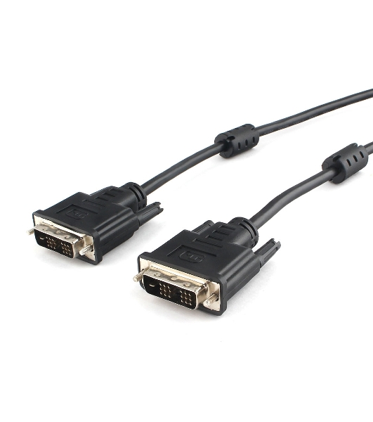 Кабель DVI-D single link Cablexpert CC-DVIL-BK-6, 19M/19M, 1.8м, CCS, черный, экран, феррит.кольца, пакет
