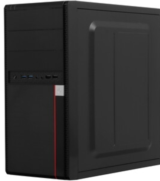 Компьютерный корпус Minitower ExeGate MA-371X Black, mATX (UN400, 120мм) 2хUSB+2хUSB 3.0, Audio